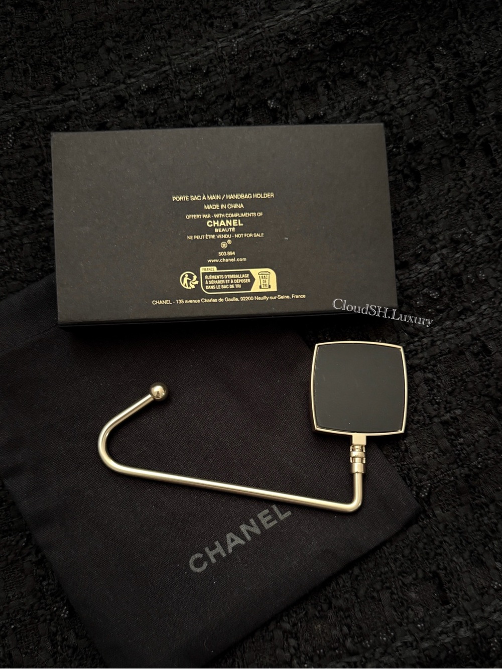 Auth Chanel Classic CC Logo Bag Holder Hook - Picture 3 of 4